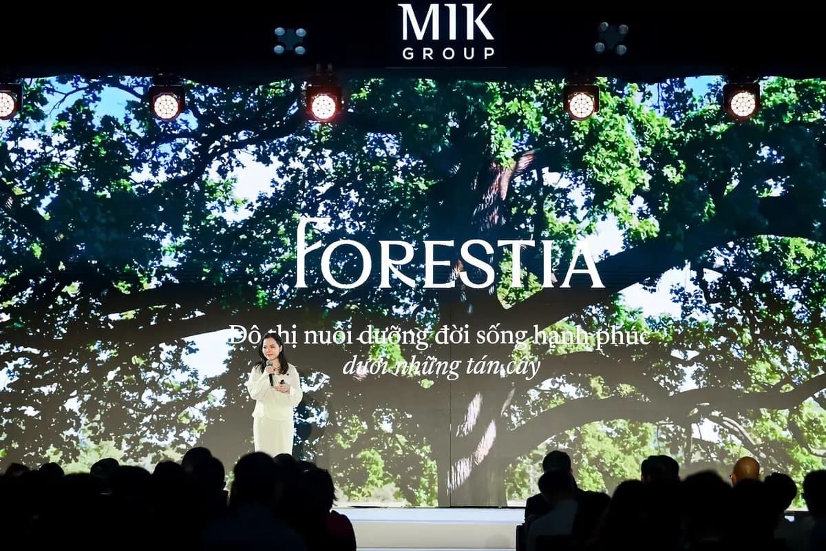 Sân khấu sự kiện ra mắt thương hiệu Forestia
